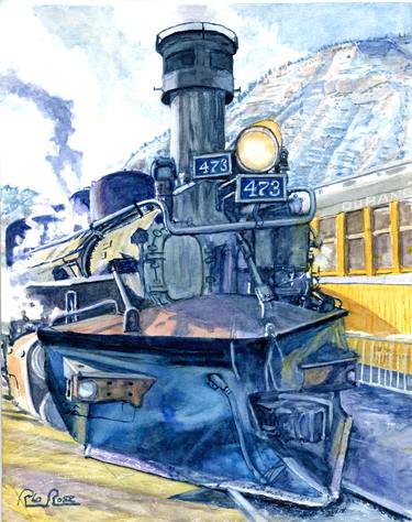 Print of Realism Train Paintings by Robert LaRose