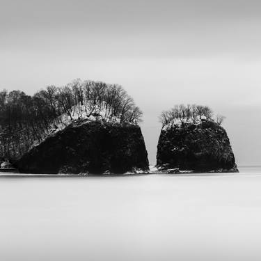 Futatsuiwa rocks in the snow, Hokkaido thumb