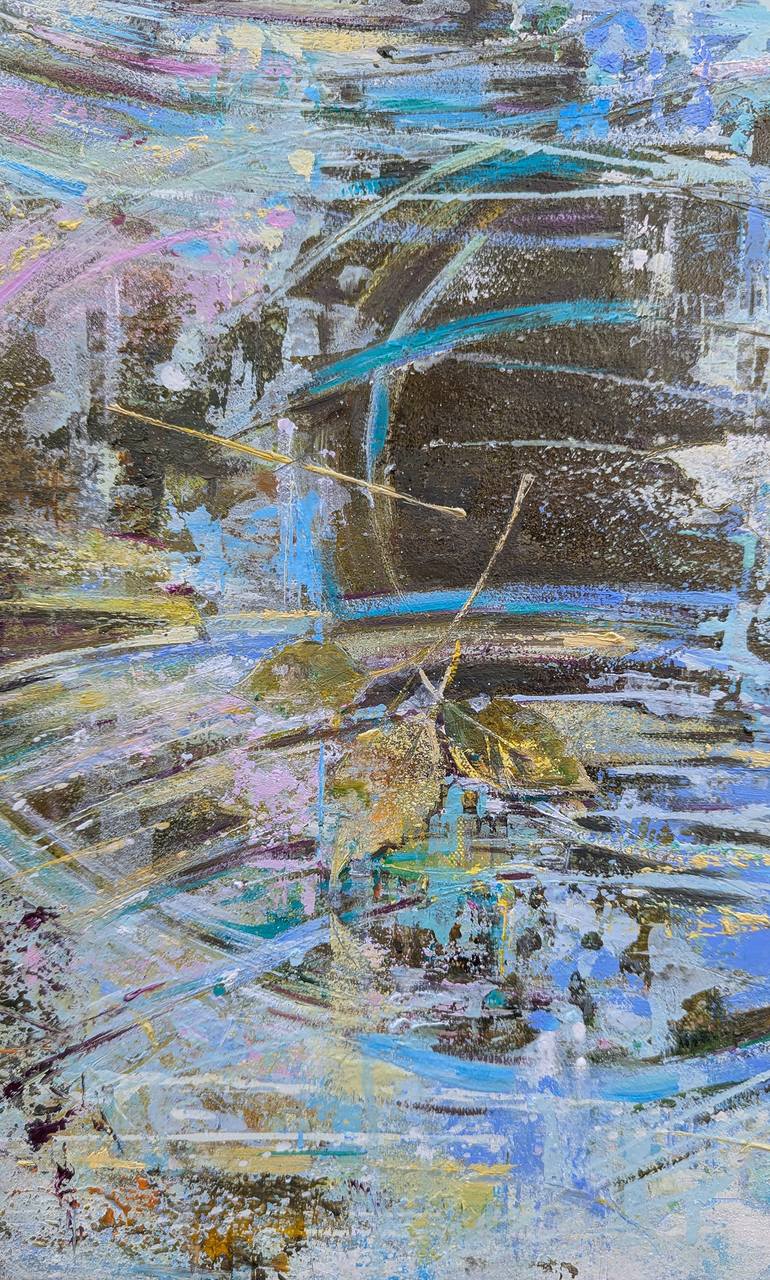 Original Abstract Water Painting by Nadine Pillon