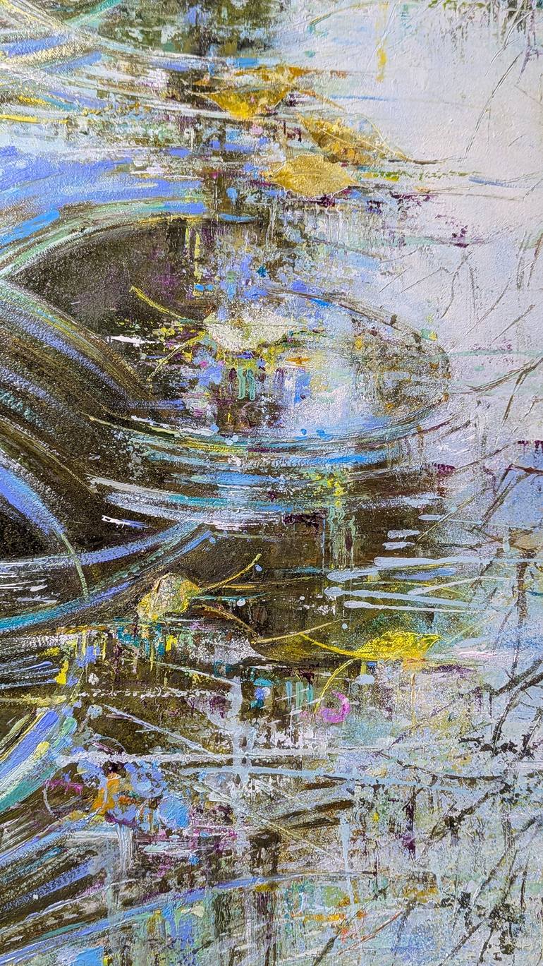 Original Abstract Water Painting by Nadine Pillon