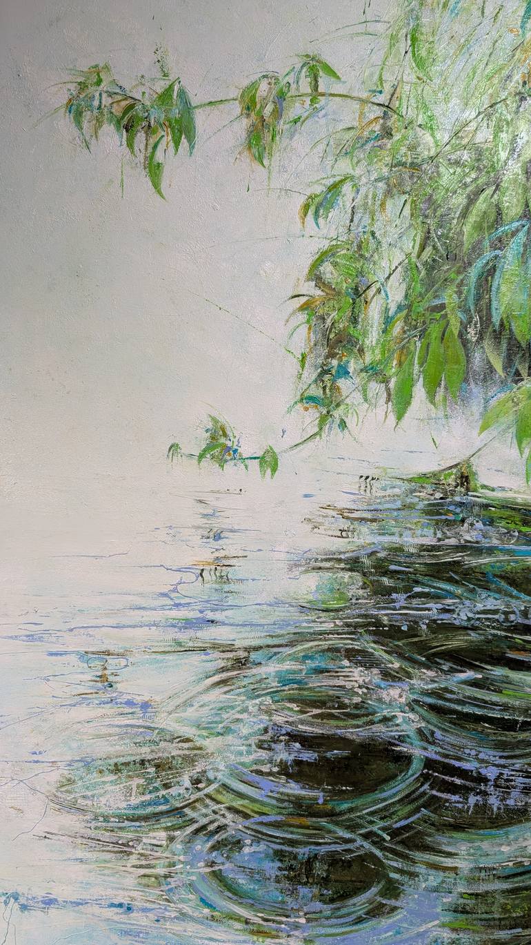 Original Abstract Water Painting by Nadine Pillon