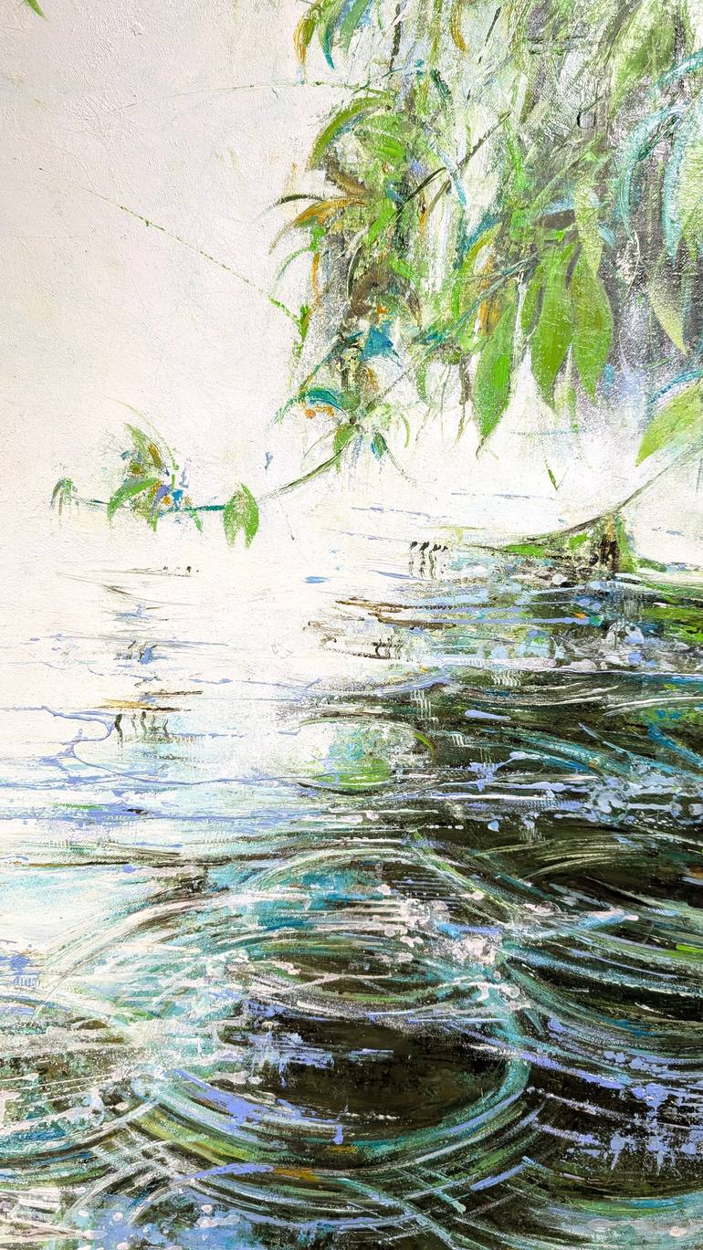 Original Abstract Water Painting by Nadine Pillon