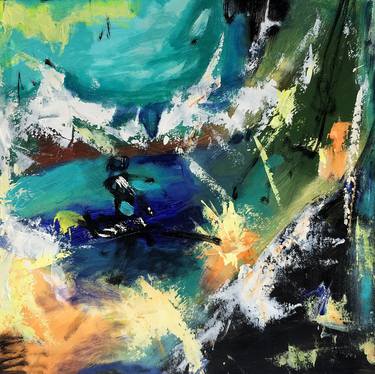 Original Abstract Expressionism Abstract Paintings by Kirti Sharma