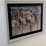 Original painting of "Patience" showing frame.