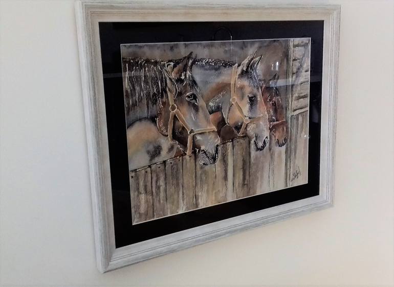 Original Impressionism Animal Painting by Lou Stafford