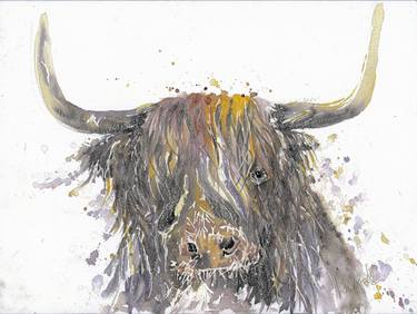 Print of Illustration Cows Paintings by Lou Stafford