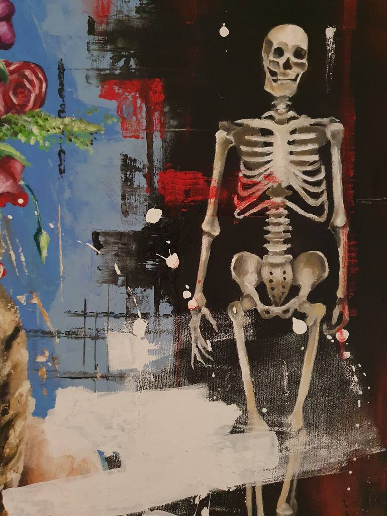 Original Mortality Painting by Devis Ponzellini