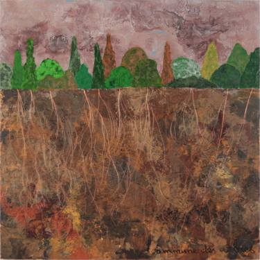 Original Contemporary Landscape Mixed Media by Gerard Lakke