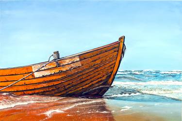 Original Fine Art Beach Paintings by Neeraj Pal