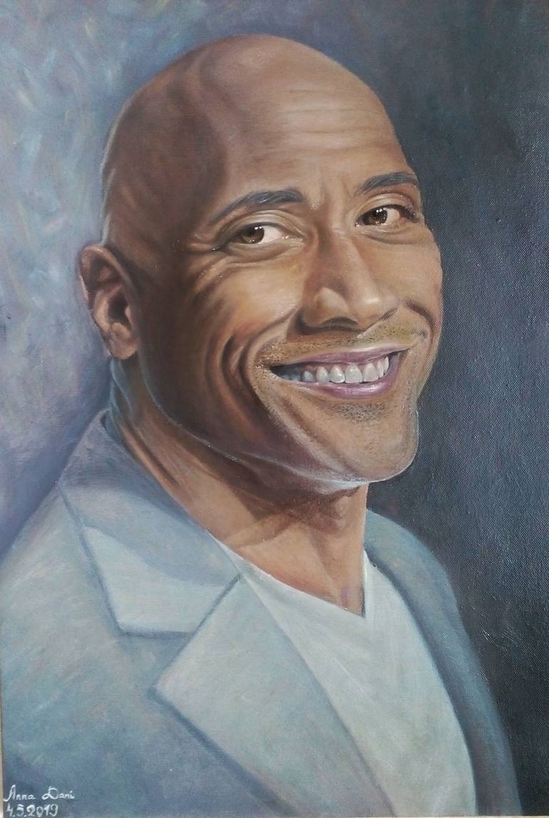 The Rock - Dwayne Johnson - pop art portraits and others - Digital