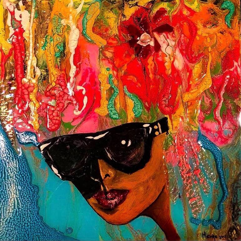 Carnaval Diva Painting by mirinka bendova | Saatchi