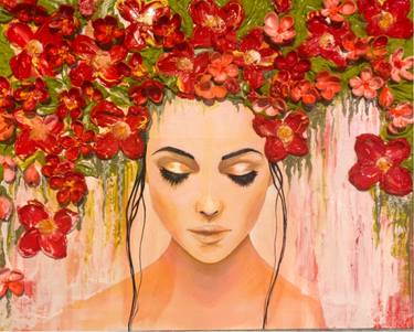 Original Fine Art Women Paintings by mirinka bendova