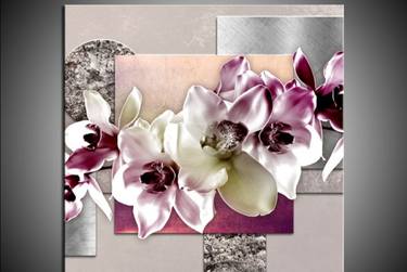 Glass Art Print - Wall Decoration 'Orchid' - Limited Edition of 200 thumb