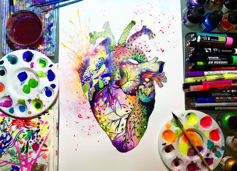 Explode Painting By Daniela Arboleda Rosati Saatchi Art