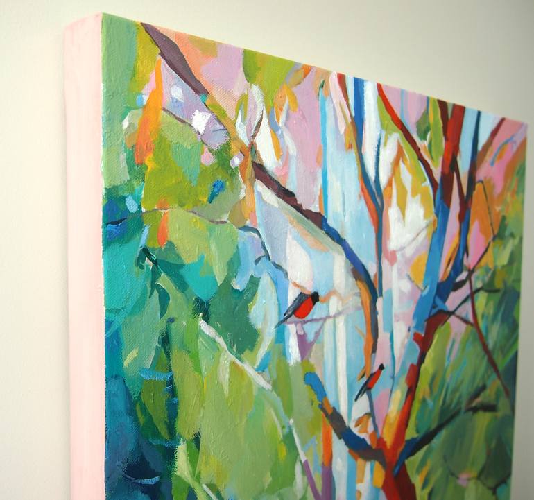 Original Painterly Abstraction Nature Painting by Tulika Das