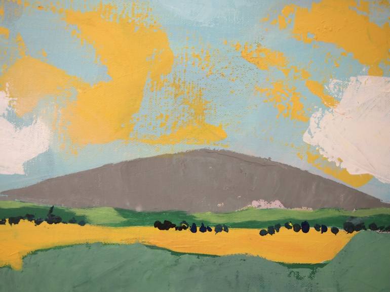 Original Illustration Landscape Painting by Tulika Das