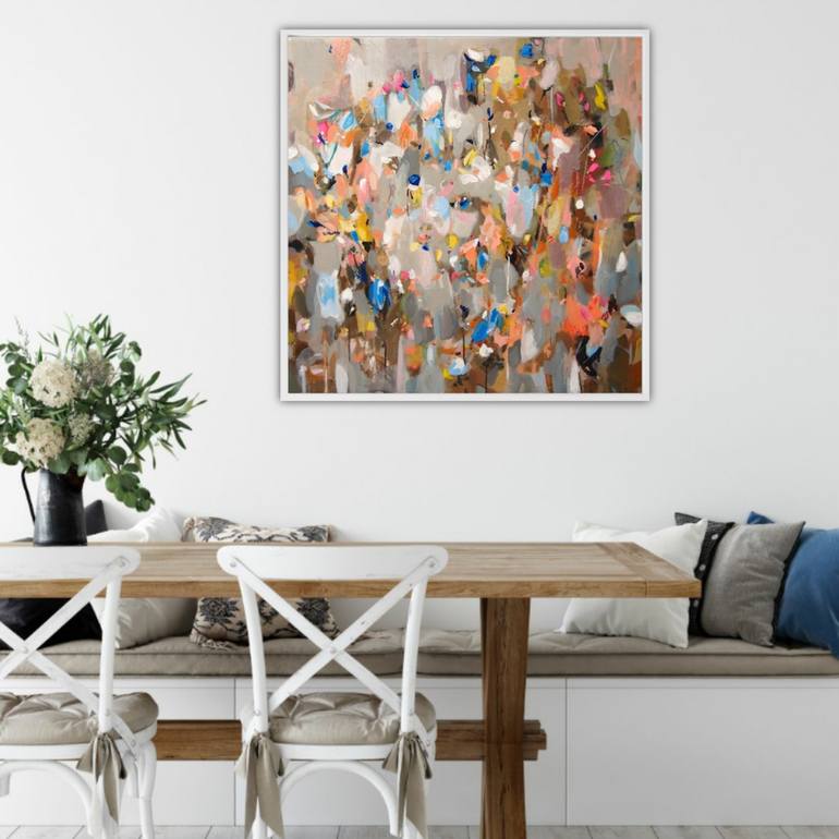 Original Abstract Expressionism Abstract Painting by Tulika Das