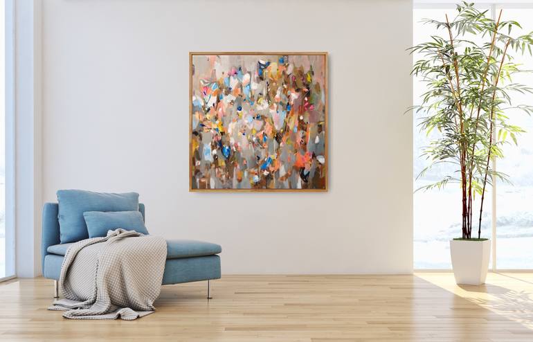 Original Abstract Expressionism Abstract Painting by Tulika Das