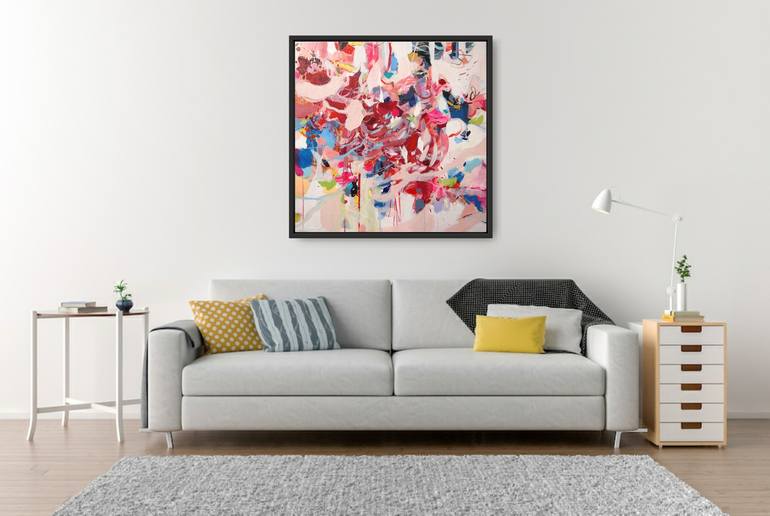 Original Abstract Expressionism Abstract Painting by Tulika Das