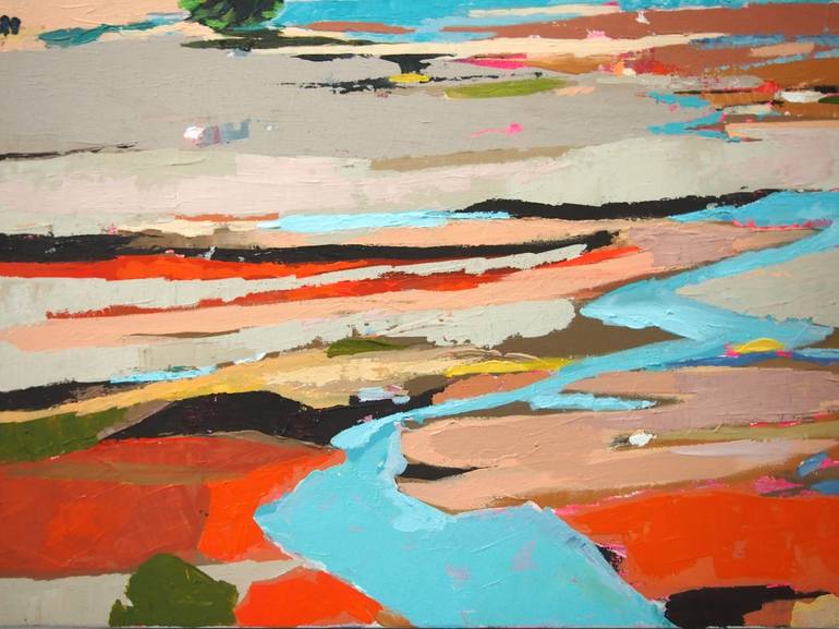 Original Abstract Landscape Painting by Tulika Das