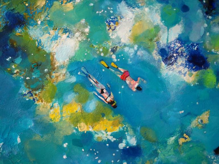 Original Figurative Aerial Painting by Tulika Das