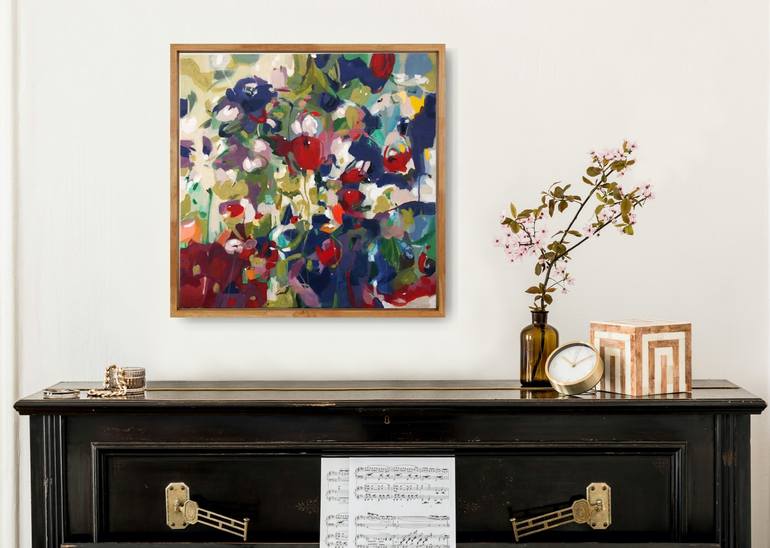 Original Abstract Expressionism Abstract Painting by Tulika Das