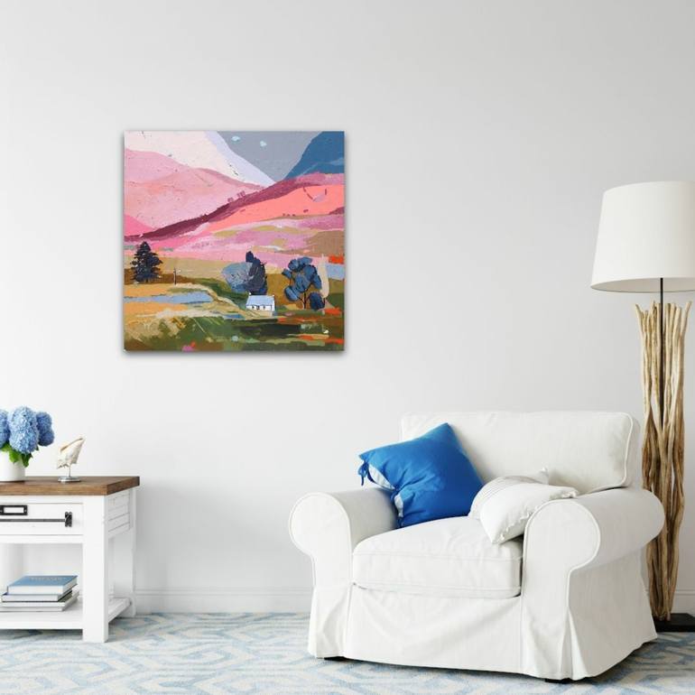Original Abstract Landscape Painting by Tulika Das