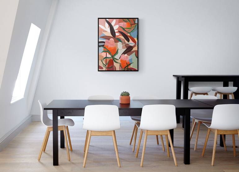 Original Abstract Botanic Painting by Tulika Das