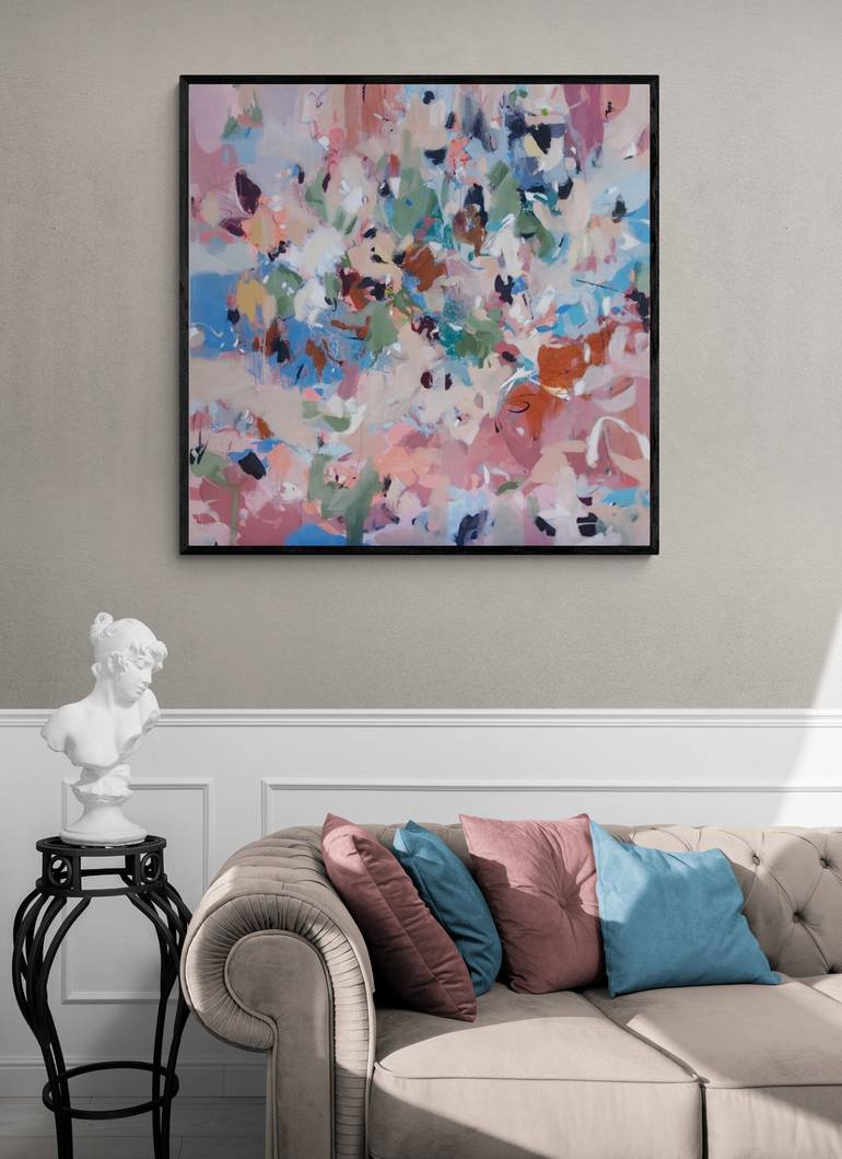 Original Abstract Expressionism Abstract Painting by Tulika Das