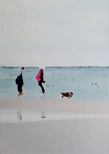 Saatchi Art Artist Tulika Das; Paintings, “Beach Trotters (with framing)” #art