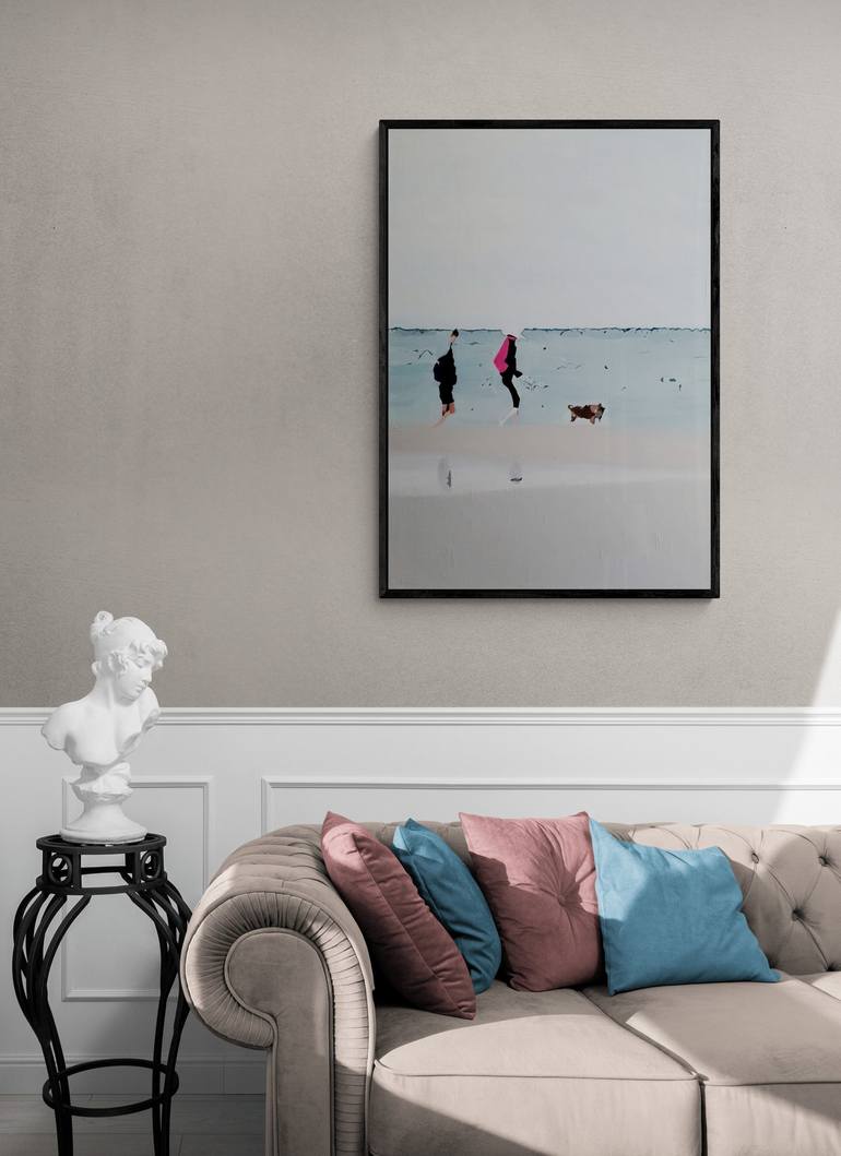 Original Illustration Beach Painting by Tulika Das