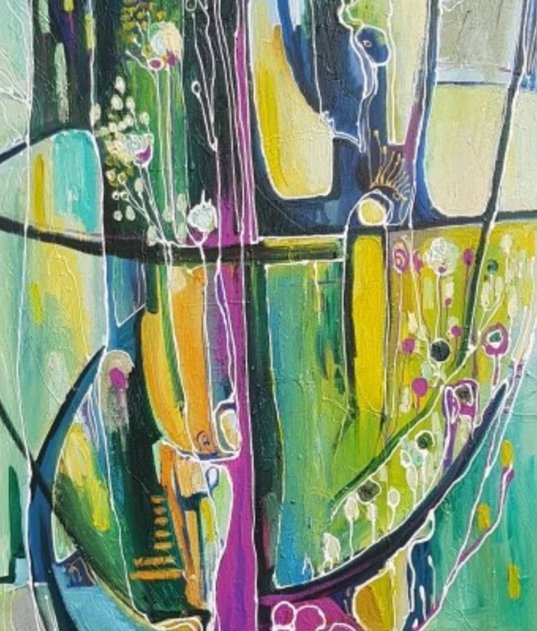 Original Modernism Abstract Painting by Knkush Yesoyan