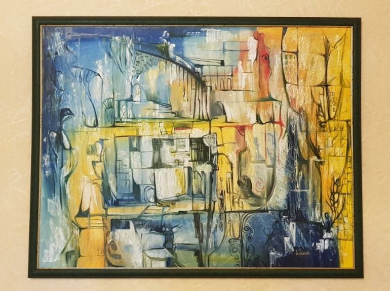 Original Abstract Painting by Knkush Yesoyan