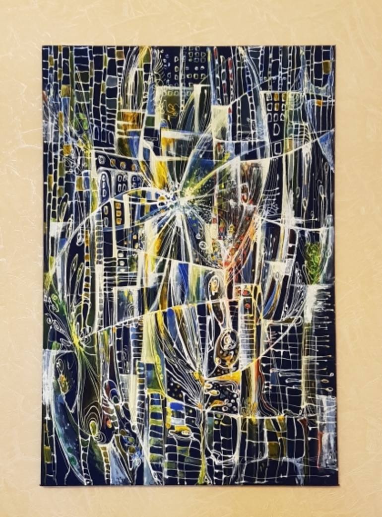 Original Abstract Painting by Knkush Yesoyan