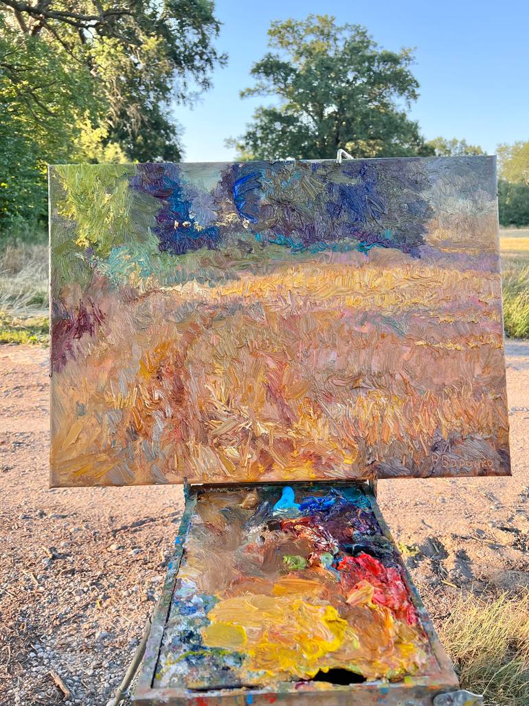 Original Impressionism Landscape Painting by Rostyslav Voronko