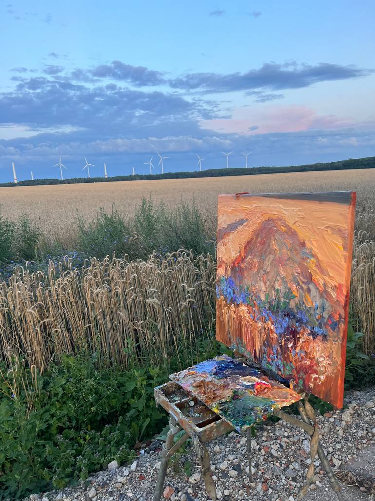 Original Contemporary Landscape Painting by Rostyslav Voronko