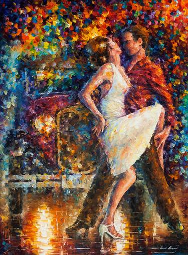 ETERNAL EMOTIONS — Original Oil Painting On Canvas By Leonid Afremov thumb