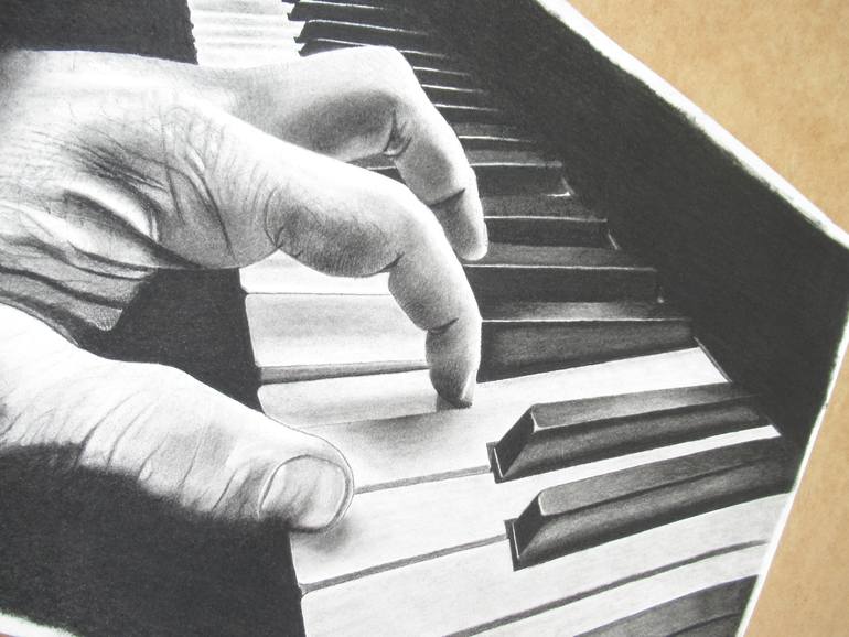 Original Modernism Music Drawing by Pedro Santos