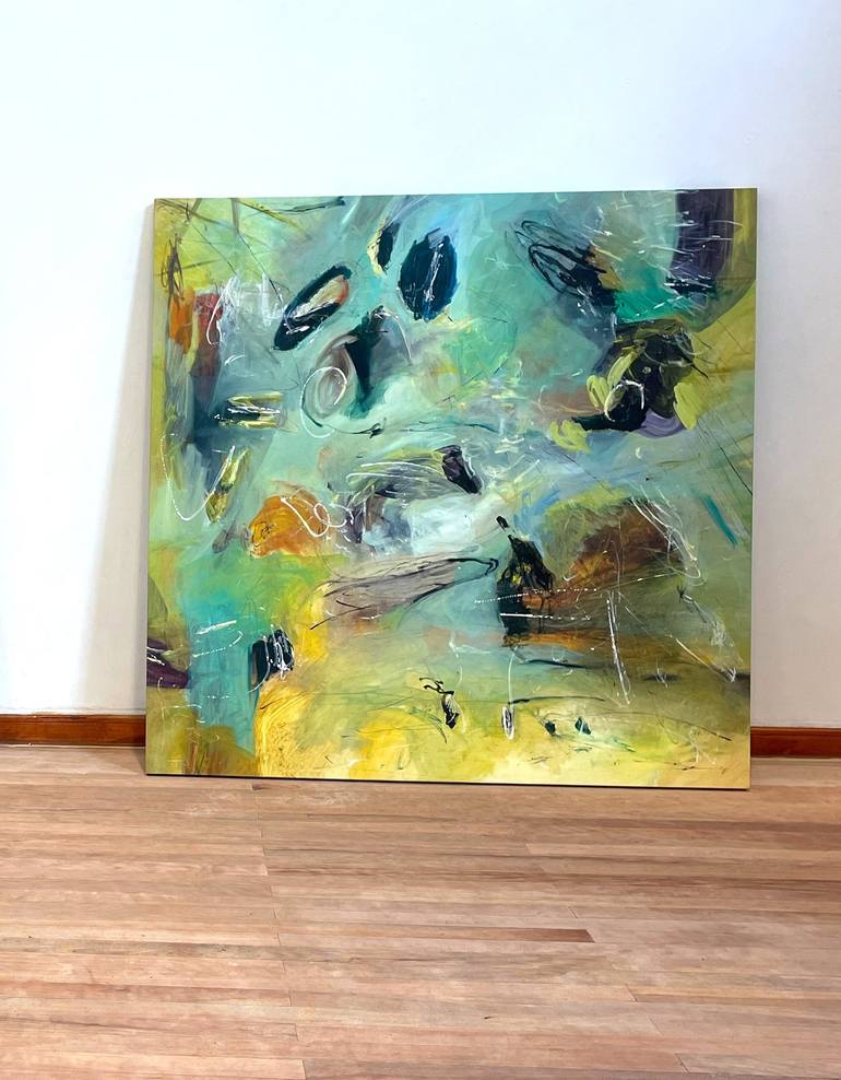 Original Abstract Expressionism Abstract Painting by Filomena Baeza Davison