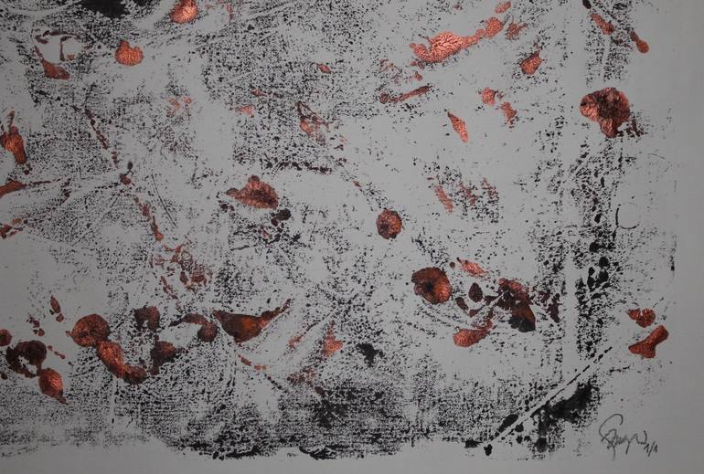 Original Abstract Drawing by Filomena Baeza Davison