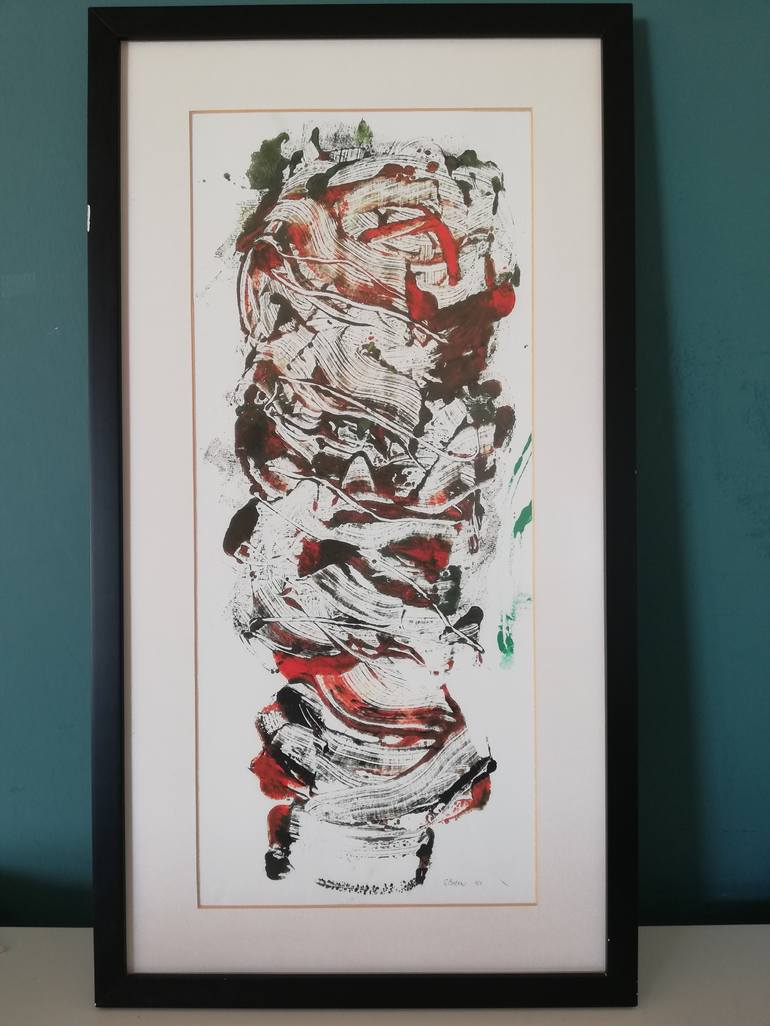 Original Abstract Expressionism Abstract Printmaking by Filomena Baeza Davison