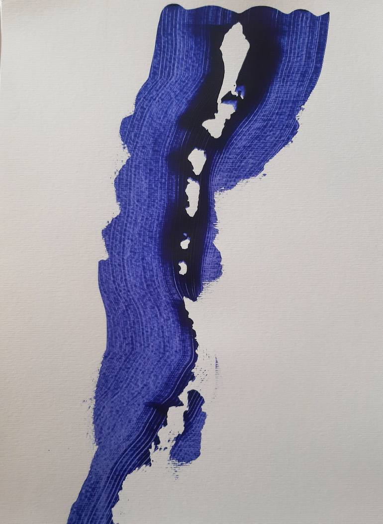 Lazos de tela azul Painting by Filomena Baeza Davison Saatchi Art