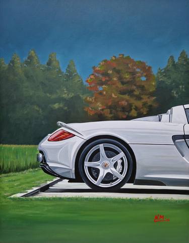 Original Modern Car Paintings by NIKOLAOS MOSCHOUTIS