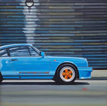 Porsche 911 light blue thumb