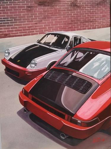 Print of Realism Car Paintings by NIKOLAOS MOSCHOUTIS