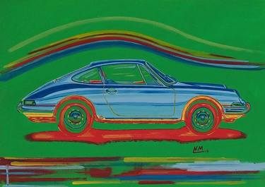 Print of Pop Art Car Paintings by NIKOLAOS MOSCHOUTIS