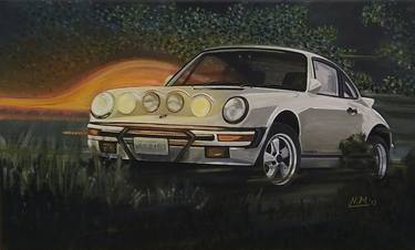 Original Modern Car Paintings by NIKOLAOS MOSCHOUTIS