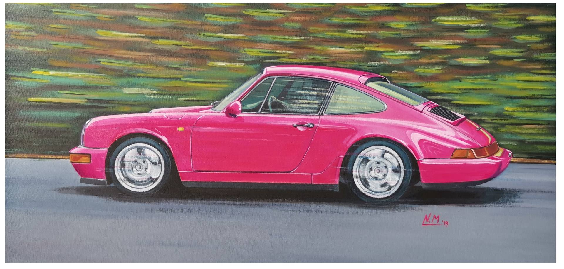 Car Painting On Canvas - Painting Inspired