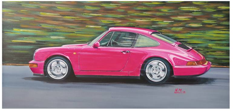 Original Modern Car Painting by Nikolaos Moschoutis