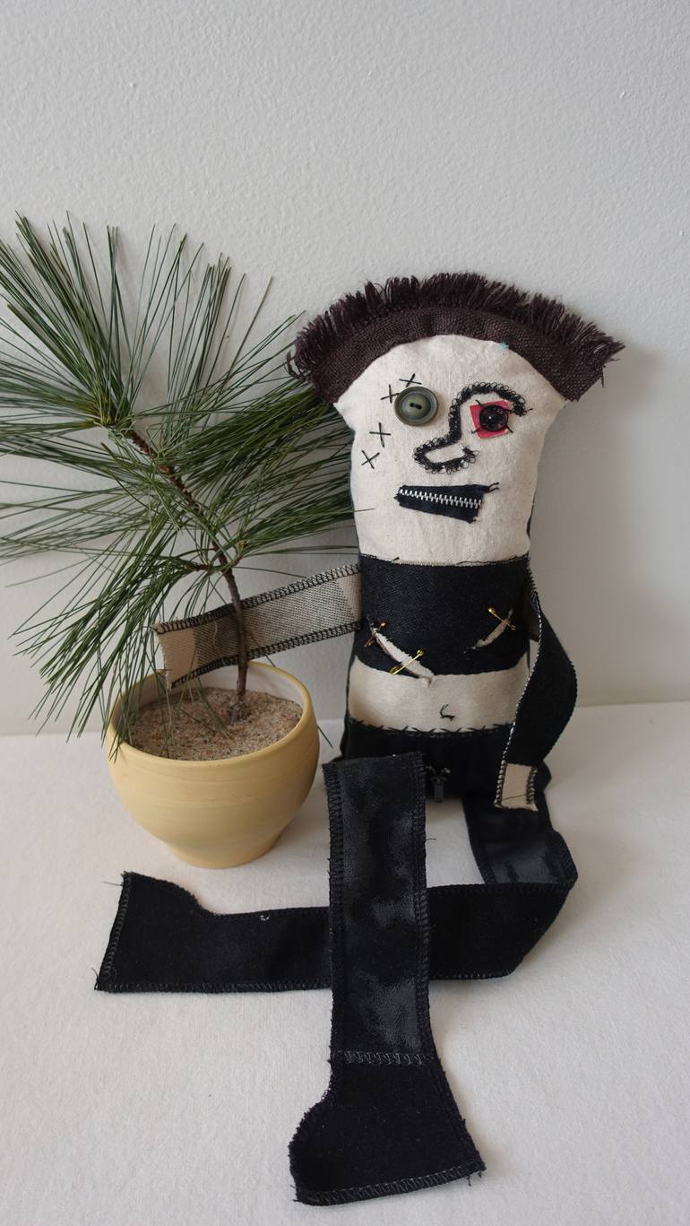 Sid Vicious OOAK Doll - Print